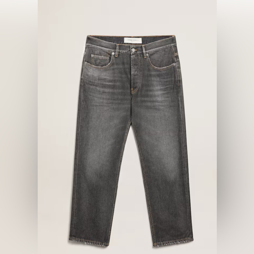 Golden Goose Happy Slim Straight Jeans with Faded Detailing. Brand New. Size 34